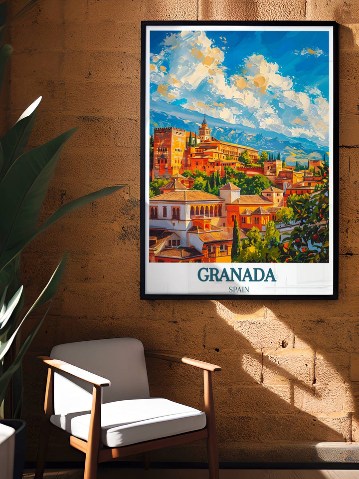 Immerse yourself in the vibrant atmosphere of Granada with captivating Granada Wall Prints, perfect for adding a touch of Spanish charm to your decor.
