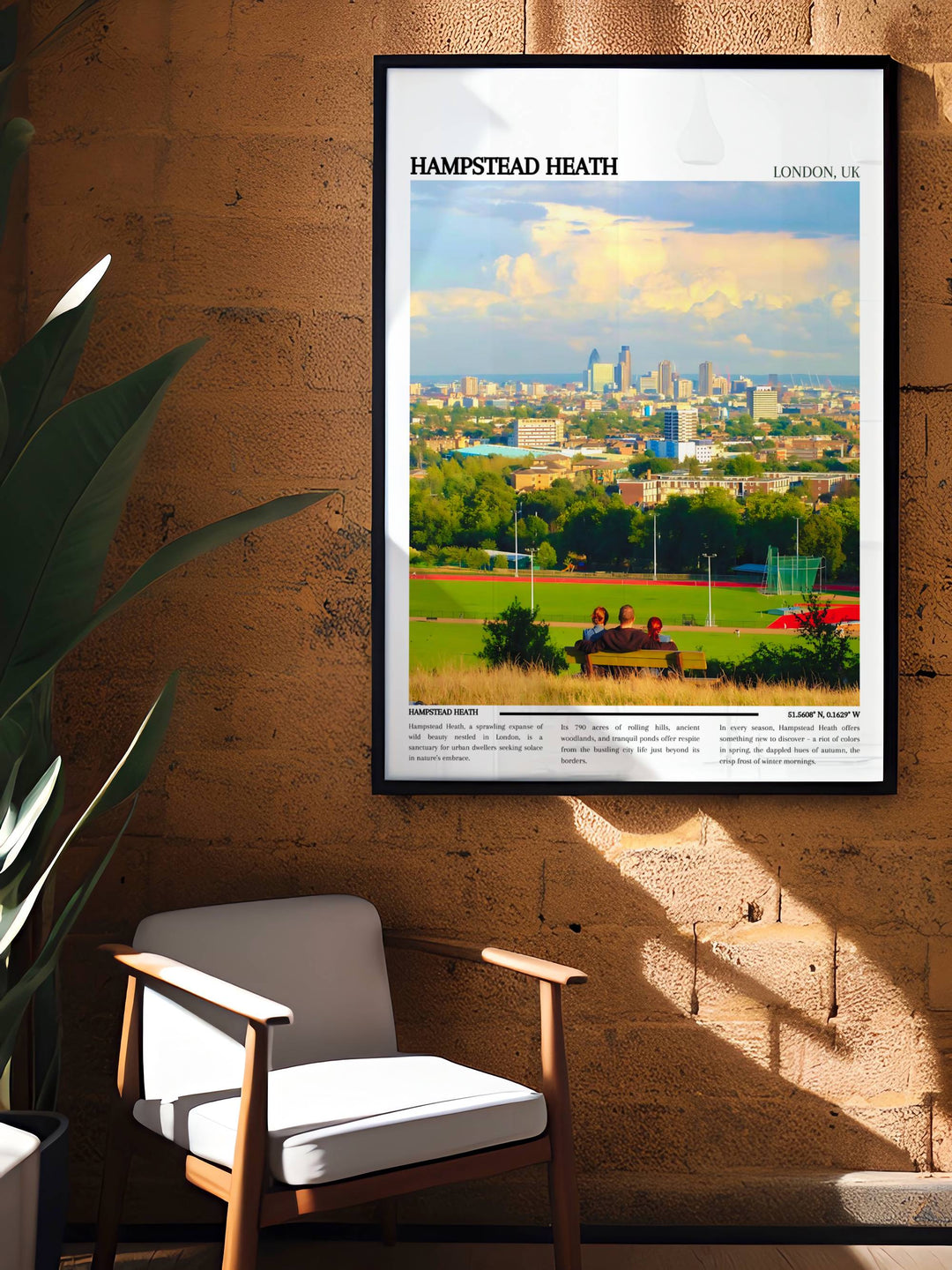 Hampstead Heath Travel Poster- London Poster