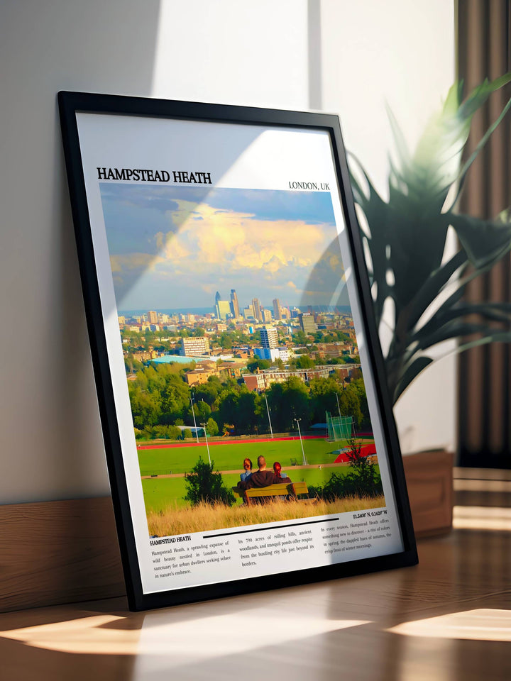 Hampstead Heath Travel Poster- London Poster