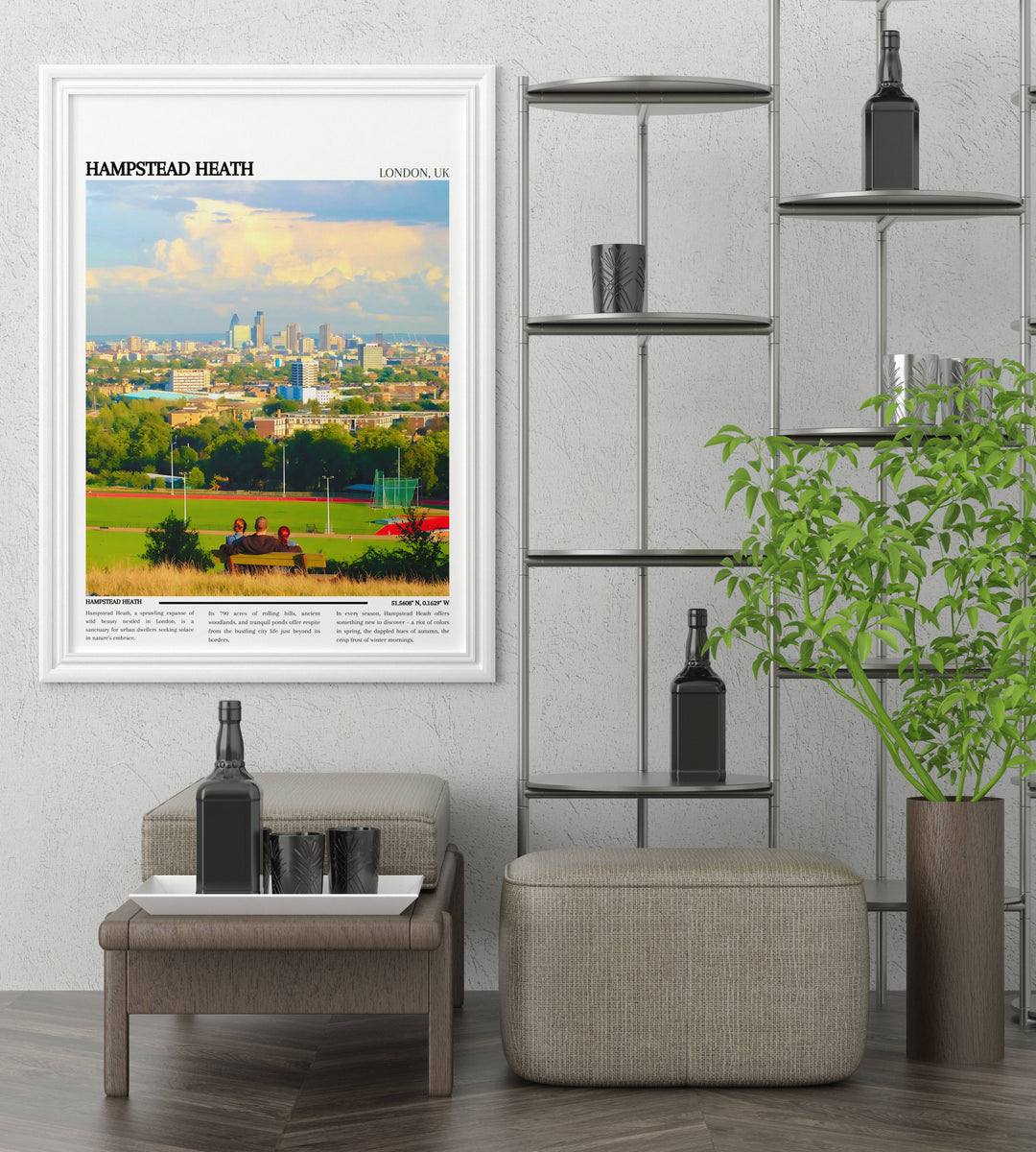 Hampstead Heath Travel Poster- London Poster