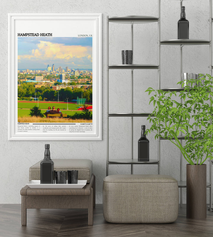 Hampstead Heath Travel Poster- London Poster