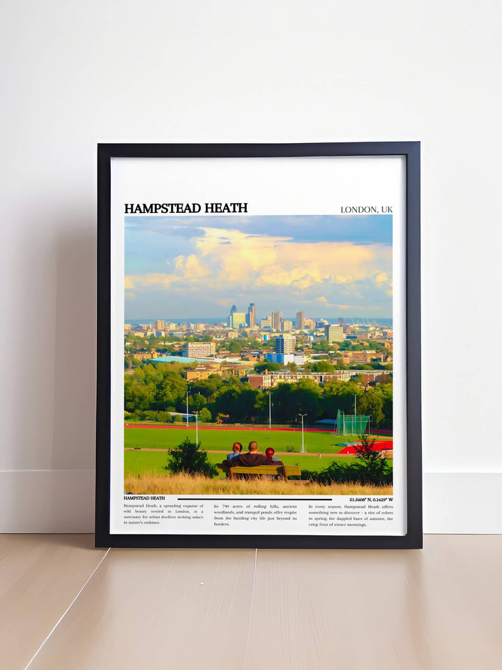 Hampstead Heath Travel Poster- London Poster