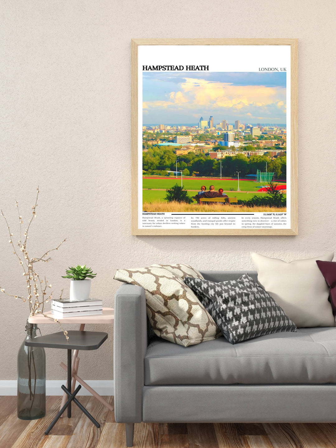 Hampstead Heath Travel Poster- London Poster