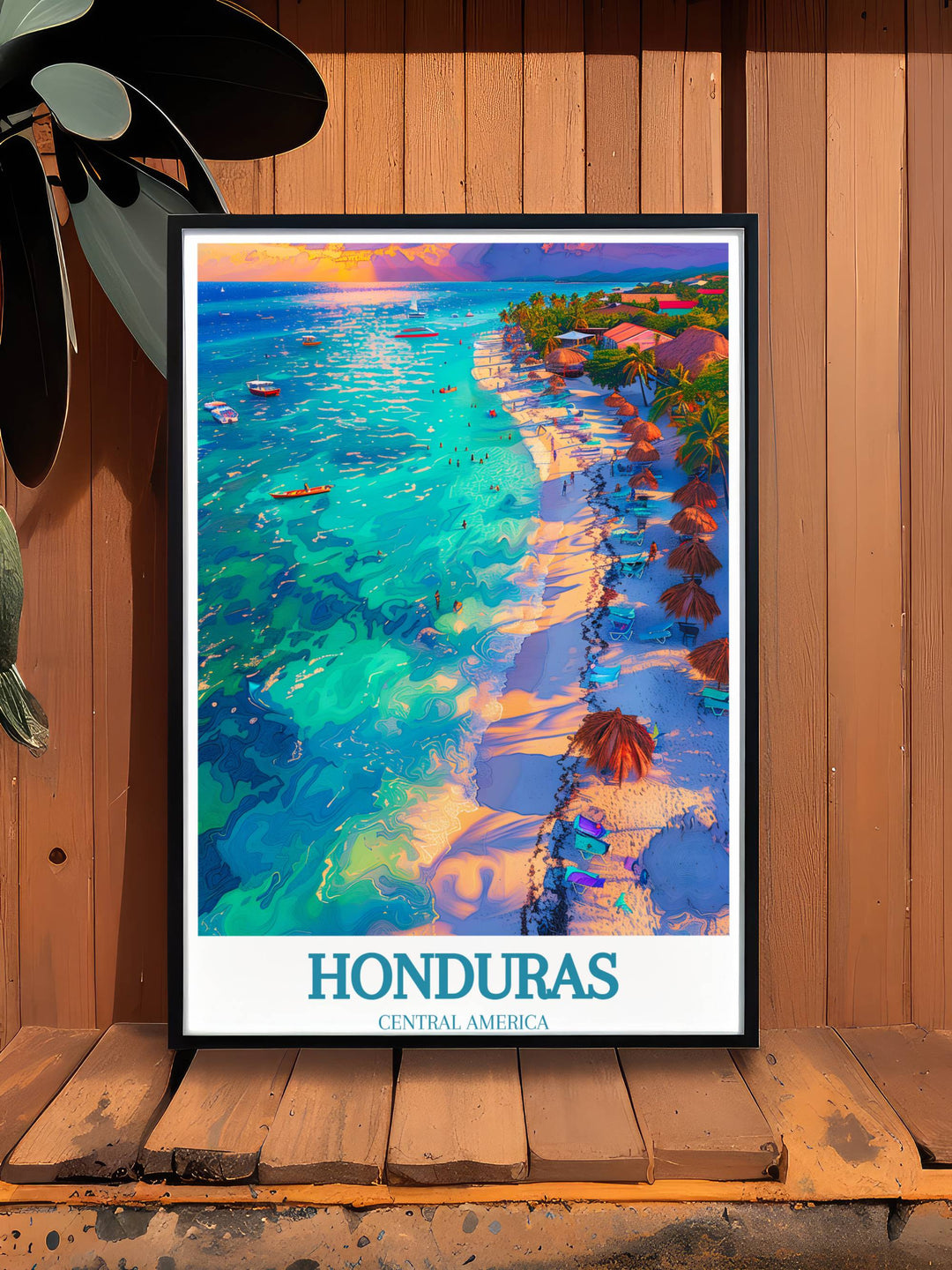 Roatan West Bay Art - Hondura Art - Central America Posters - Housewarming Gifts