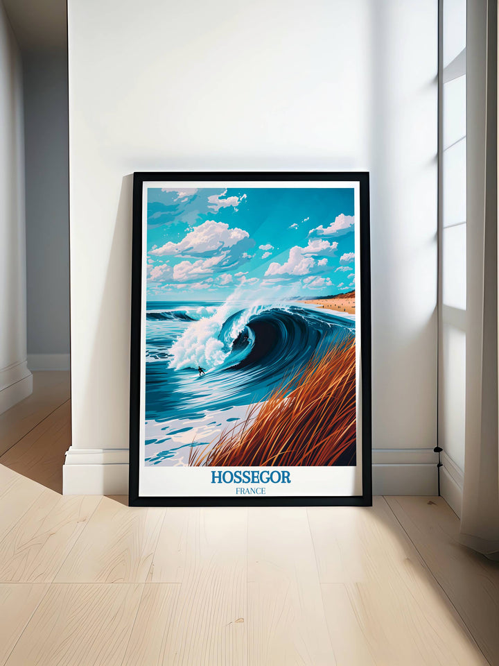 Stunning Hossegor Art capturing the coastal splendor of Landes, perfect for adding a touch of seaside charm to your decor.
