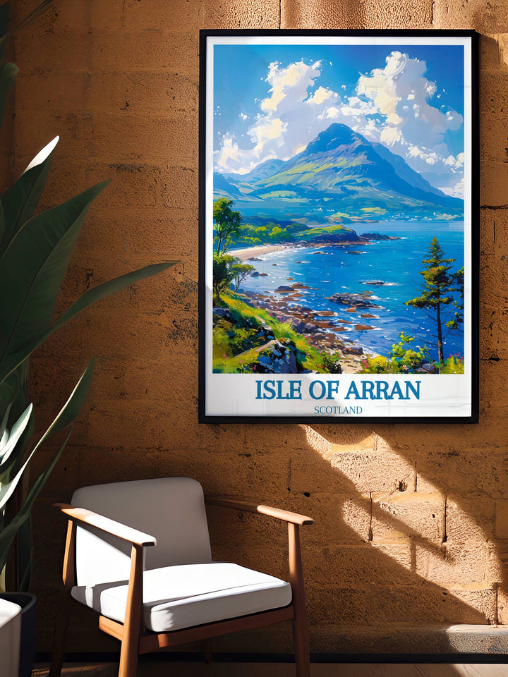 Timeless Isle of Arran artwork capturing the essence of Scotlands wilderness and natural wonders.