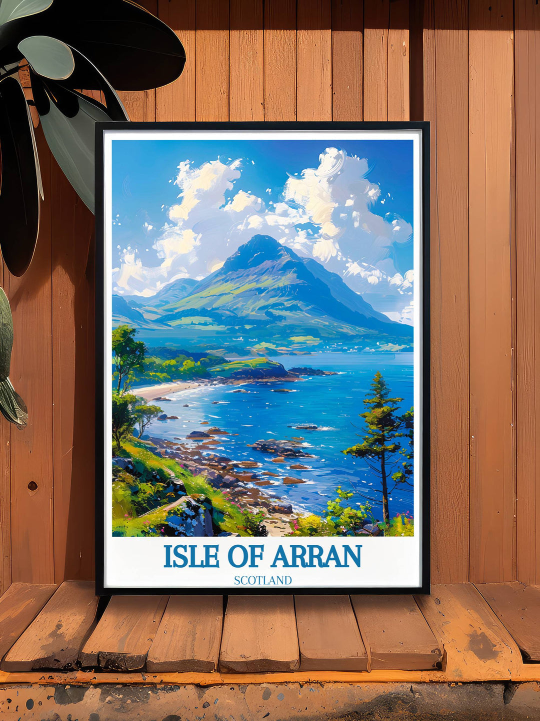 Inspiring Isle of Arran wall art evoking the spirit of adventure and exploration in every brushstroke.