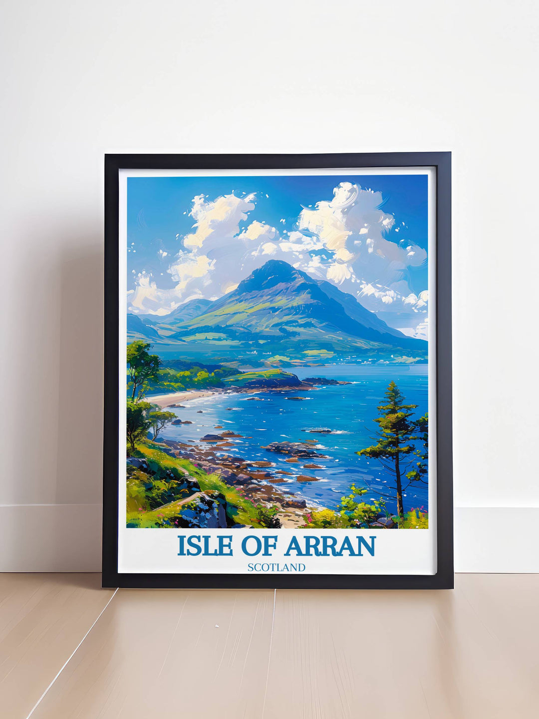 Inspiring Isle of Arran wall art evoking the spirit of adventure and exploration in every brushstroke.