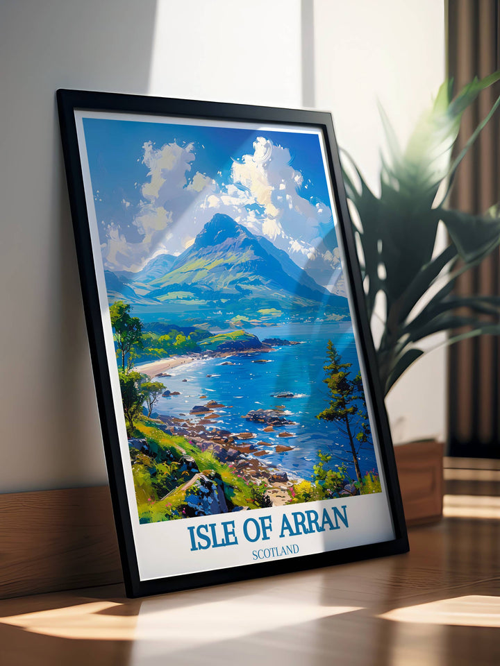 Affiche de voyage de l’île d’Arran Impression de l’île d’Arran Impression d’art de l’Écosse Cadeau de l’île d’Arran Art mural de l’île d’Arran Œuvre d’art de l’île d’Arran