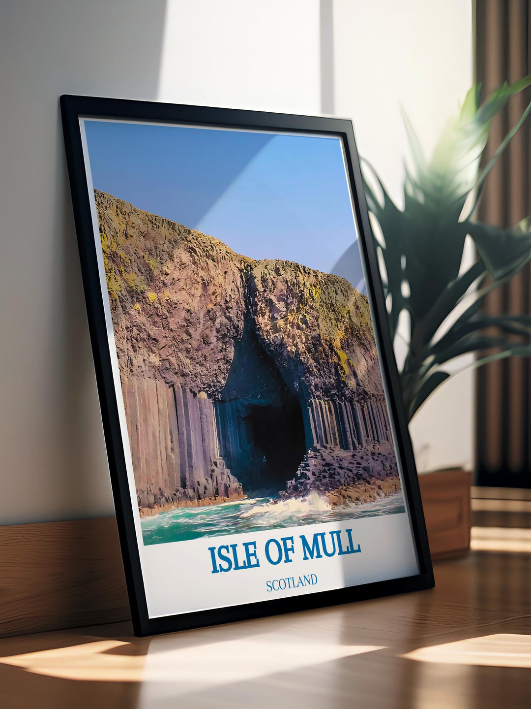 Scottish landscape wall art featuring panoramic views of the Isle of Mull perfect for adding depth and perspective to any home decor