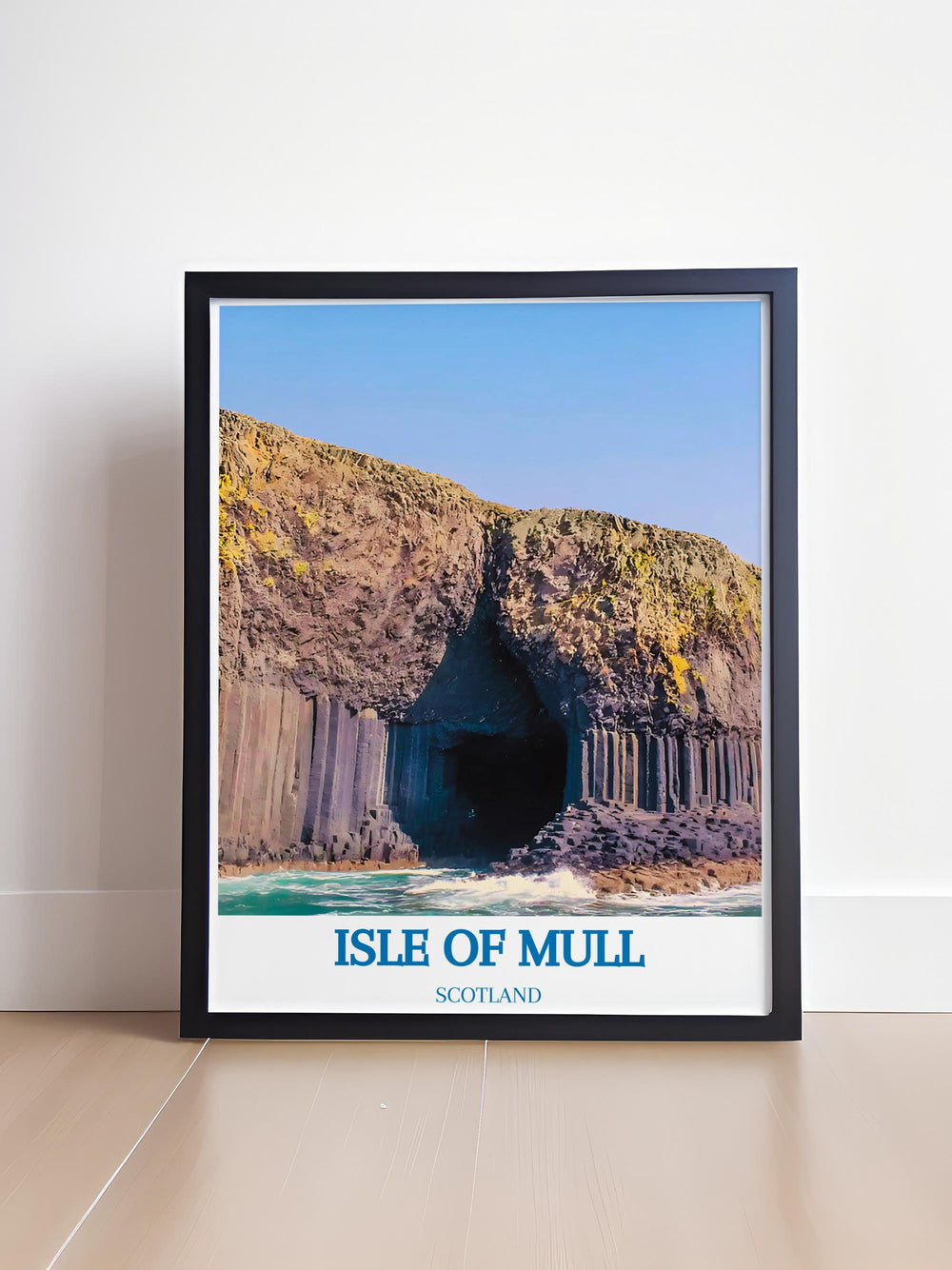 Home decor featuring the natural architecture of Fingals Cave with its striking basalt columns ideal for adding a touch of natures art to your walls
