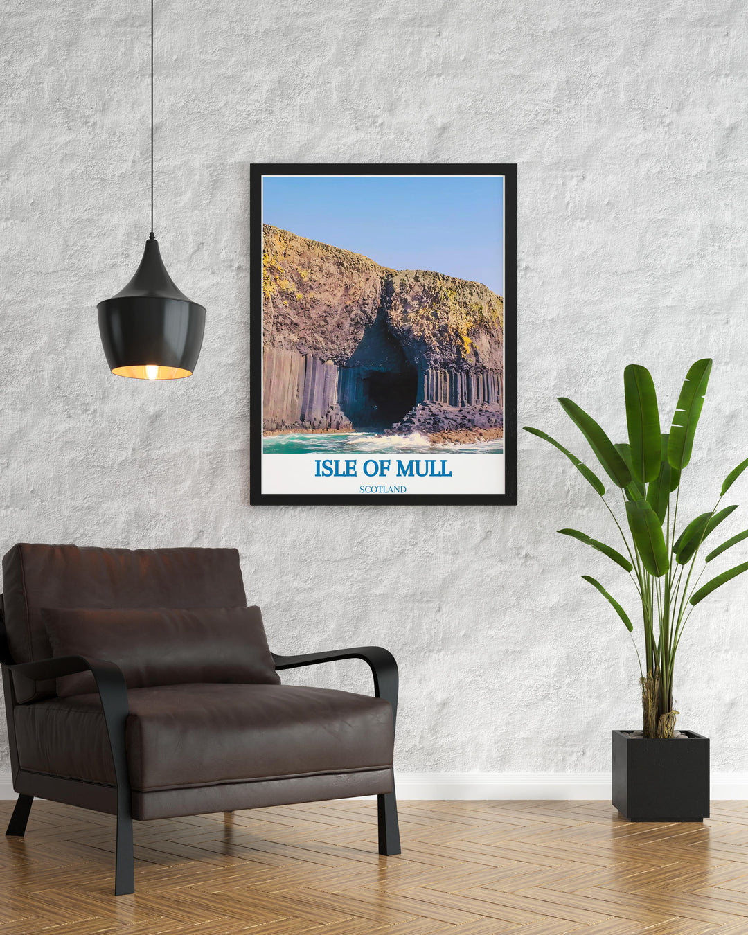 Fine art print illustrating the dynamic coastlines of Mull ideal for collectors and admirers of Scottish island beauty