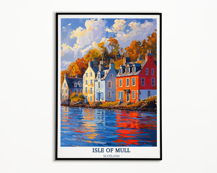 Add a touch of Scottish magic to your walls with our Isle of Mull poster - featuring Tobermory's charm.