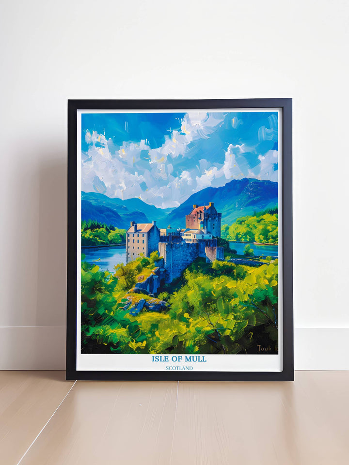 Isle of Mull Scotland Travel Print - Duart Castle Travel Print - Scotland Art Gift 