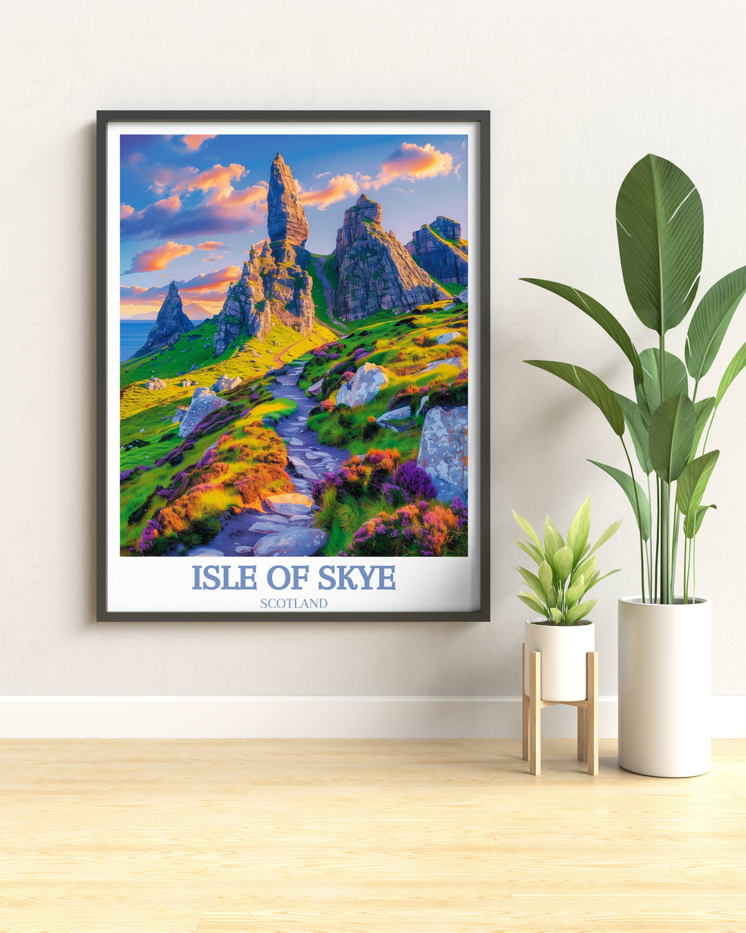 A detailed Isle of Skye art print of Scottish wildlife and rugged terrain, bringing the essence of Scotlands natural beauty into your living environment.