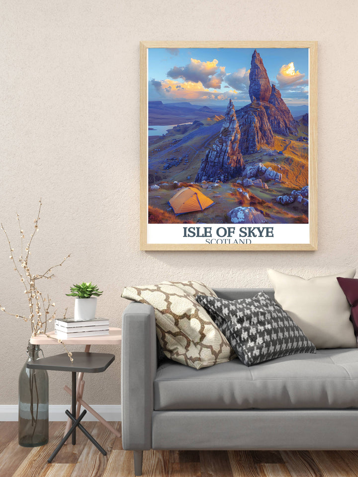 Scotland Wall Decor depicting the tranquil highlands, ideal for creating a calming atmosphere in your living space