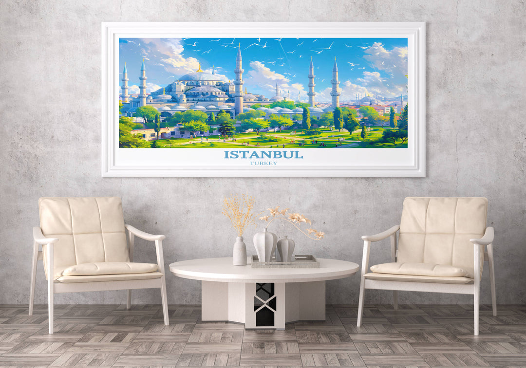 Turkey art showcasing traditional and modern elements of Turkish design, perfect for adding an exotic touch to decor.