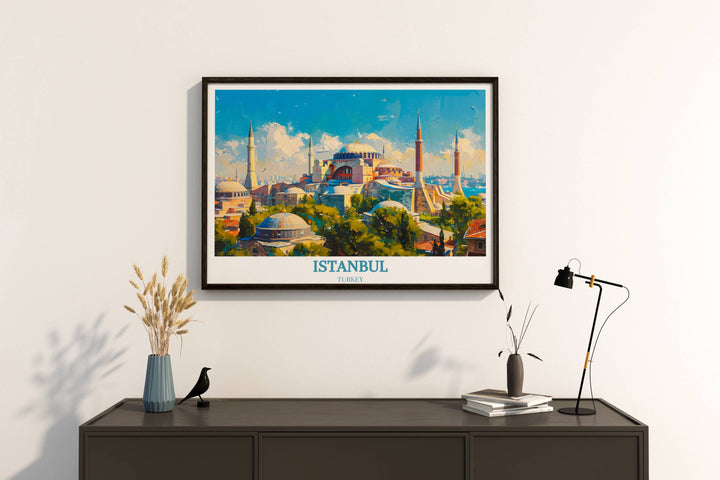 Istanbul painting of Hagia Sophia offers a captivating glimpse into the architectural marvels of the city, evoking a sense of awe and wonder.