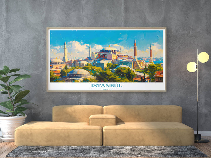 Istanbul painting of Hagia Sophia offers a captivating glimpse into the architectural marvels of the city, evoking a sense of awe and wonder.