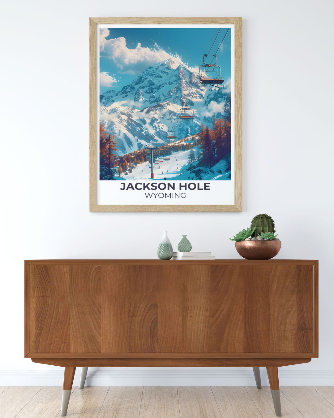 Art piece depicting the vibrant autumn colors of Jackson Hole suitable for bringing warmth to any room