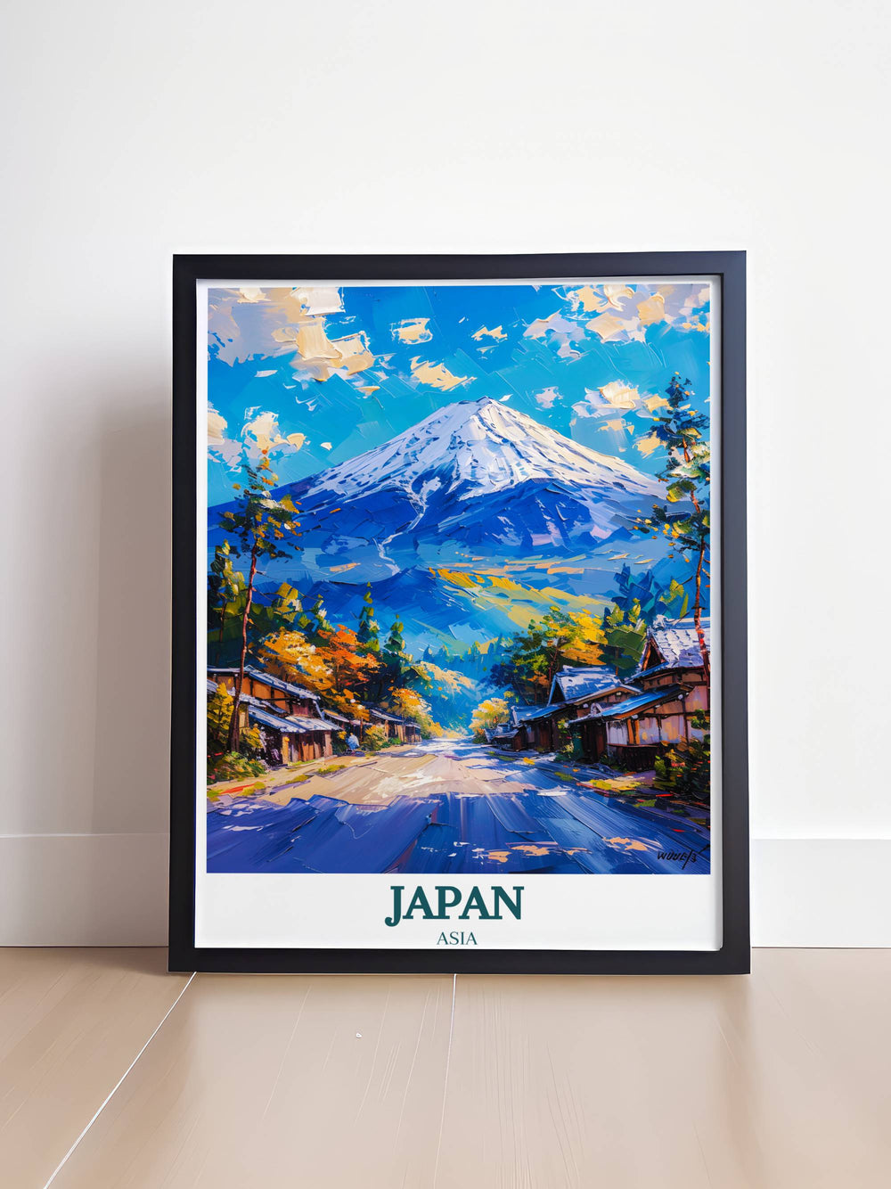 Wall art of Japan showcasing Mount Fuji, a stunning addition to home décor for lovers of Japanese culture.