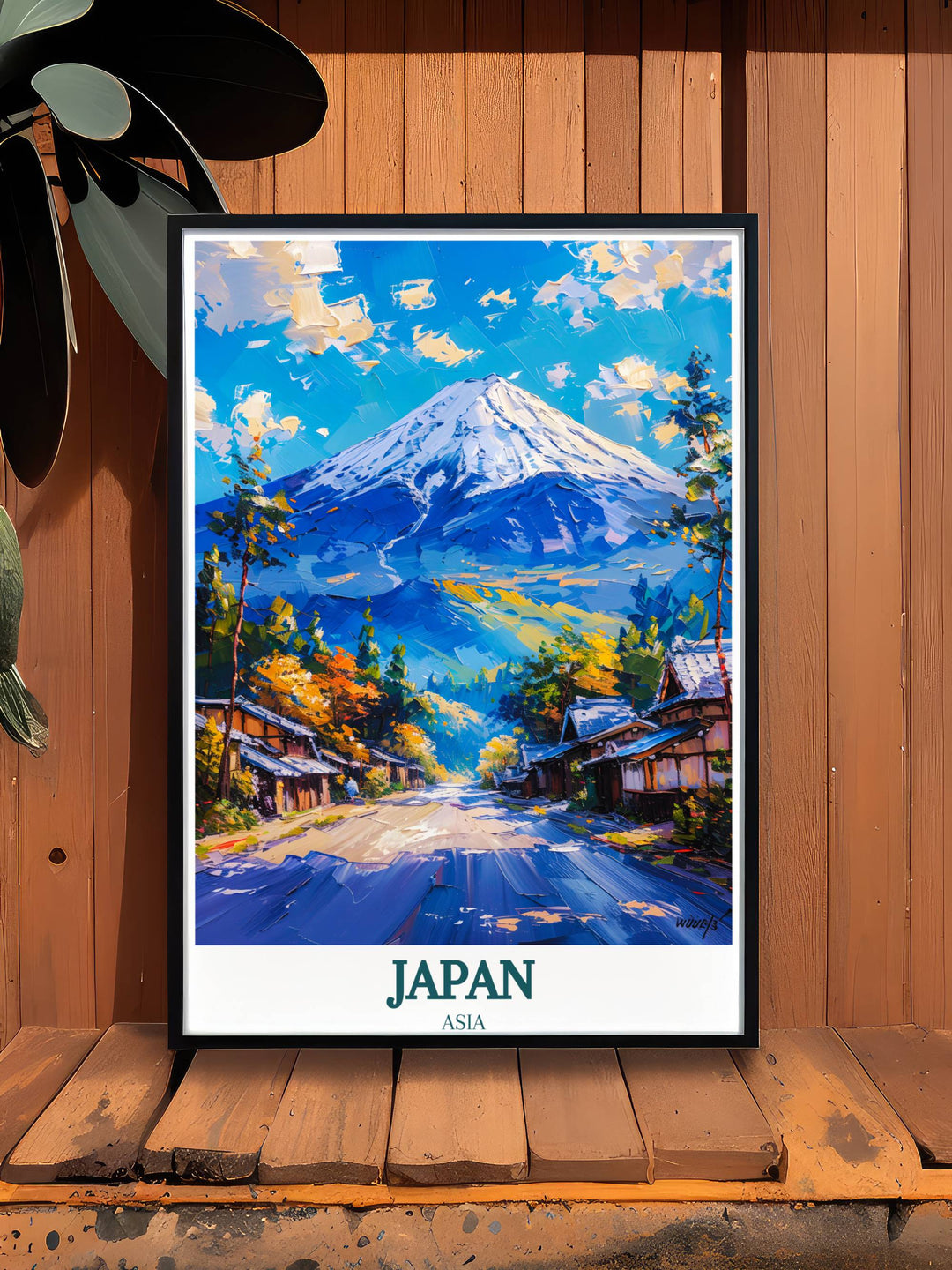Tokyo travel gift featuring Japan's iconic landmark, Mount Fuji, a thoughtful present for art enthusiasts.