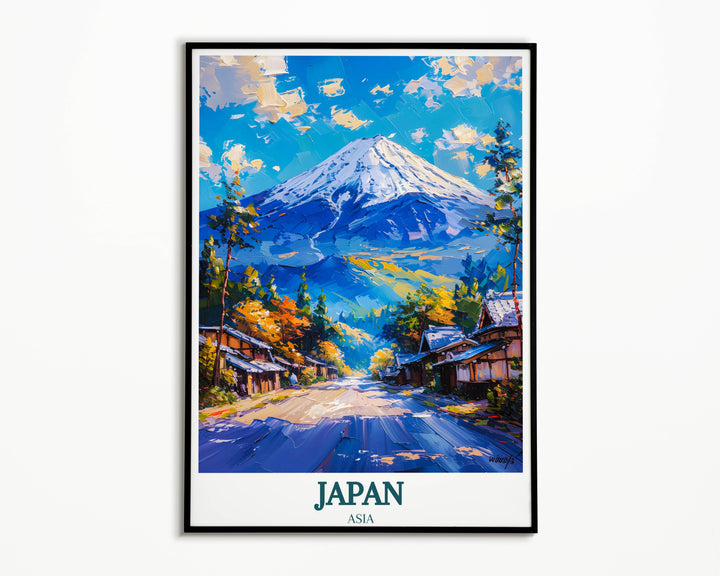 Home décor featuring Mount Fuji, a unique Japan gift for those passionate about Japanese culture.