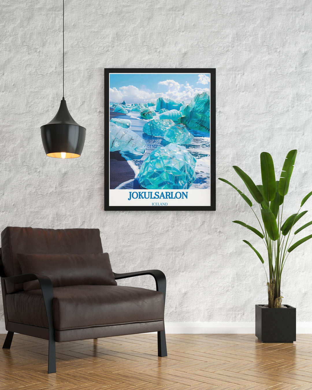 Home decor print of the Blue Lagoon Iceland creating a tranquil environment in spa like or bathroom settings
