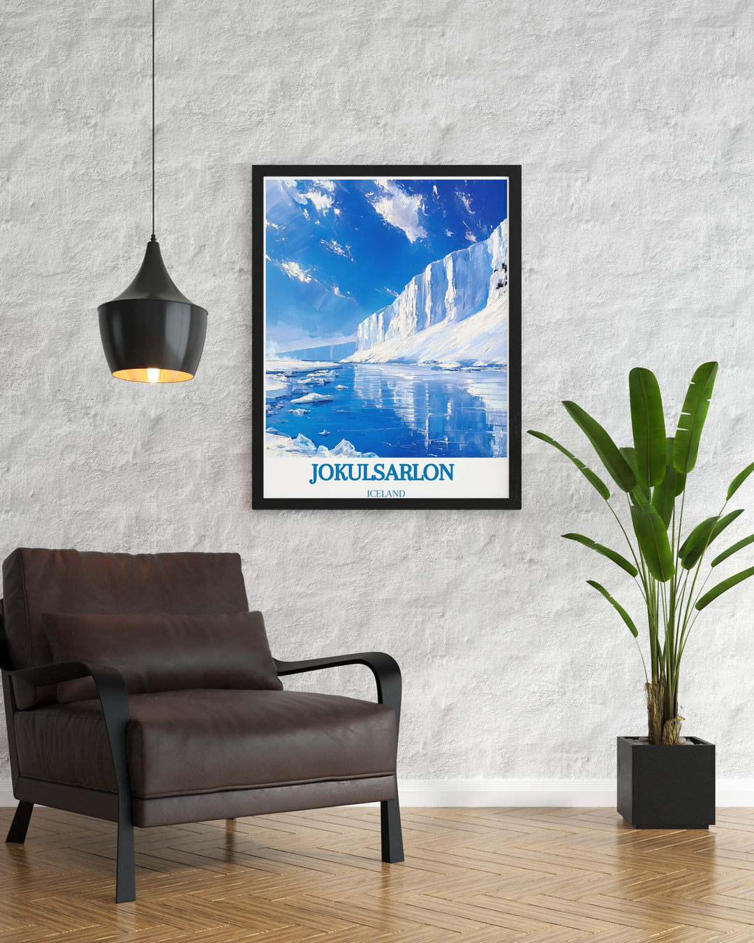 Wall decor featuring a detailed view of Vatnajokull glaciers ice textures, ideal for those who appreciate natural patterns