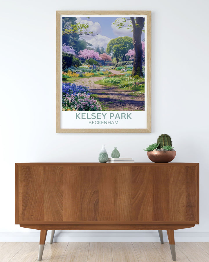 Wall decor of Kelsey Park during a snowy winter offering a tranquil and picturesque view perfect for creating a cozy atmosphere