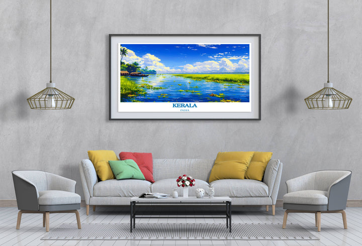 Wall art featuring Keralas Western Ghats, showcasing the majestic mountain ranges and lush forestry.