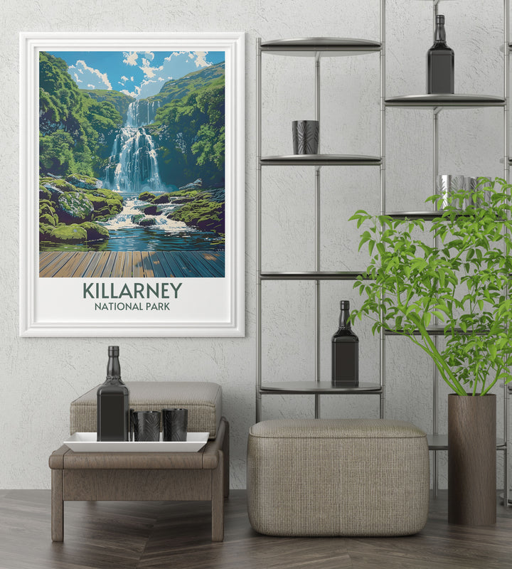Killarney National Park custom prints, tailored to depict the parks renowned natural landmarks.