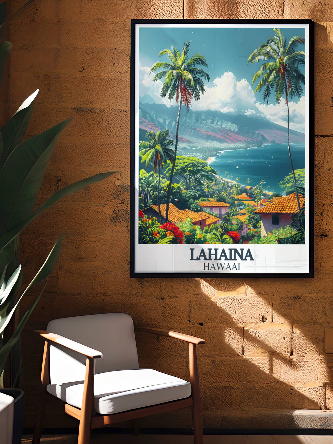 Personalized Hawaii canvas art of Front Street, allowing you to bring your favorite Maui memories into your living environment.