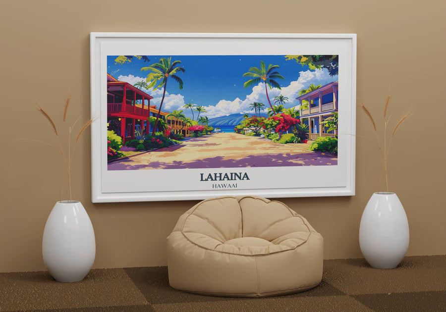 Shop Lahaina Maui posters with scenic ocean views, perfect for adding a touch of Hawaii to your personal space