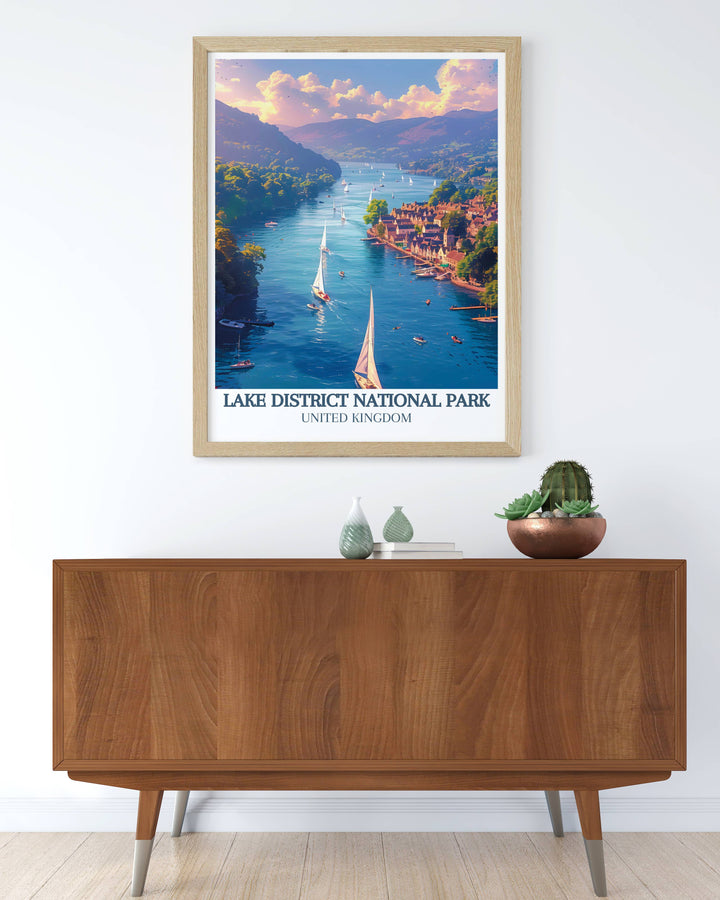 Custom print of Windermere, tailored to feature personal favorite views, from bustling shores to secluded coves, perfect for unique home styling.