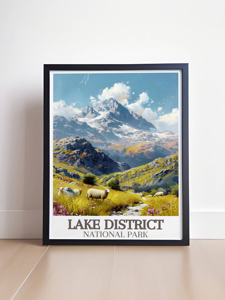 Home decor featuring the rugged peaks of Scafell Pike, ideal for bringing the essence of Englands highest mountain into your living space.