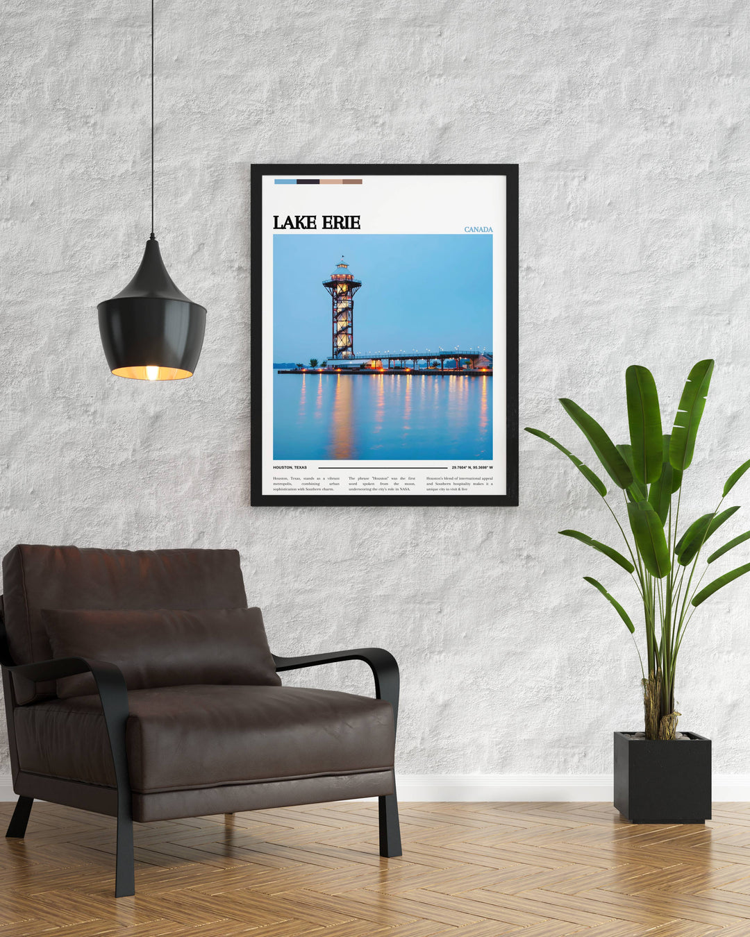 Anniversary gift option: Lake Erie print with romantic sunset view, great for celebrating special moments
