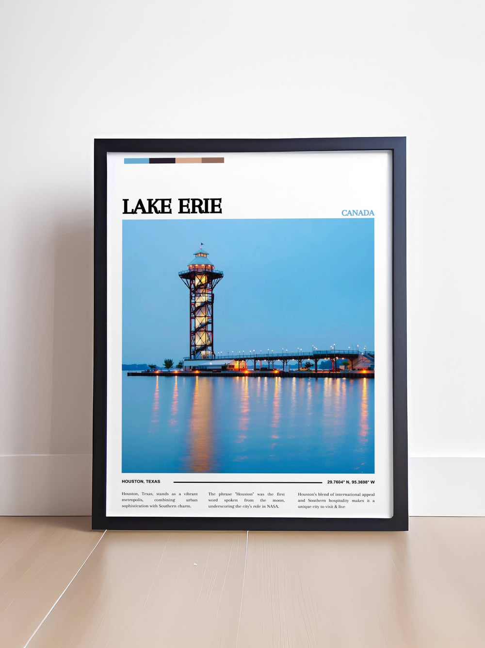 Stunning Lake Erie Painting showcasing the calming blue waters and picturesque scenery of Lake Erie. This Lake Erie Poster brings the natural beauty of the Great Lakes into your living space, perfect for travel enthusiasts and anyone looking to elevate their decor.