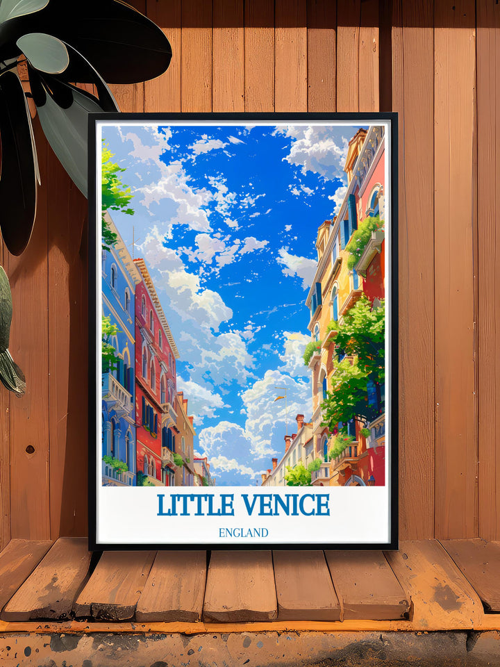 Little Venice scenic print, ideal for those looking to add a sophisticated and picturesque London scene to their home or office.