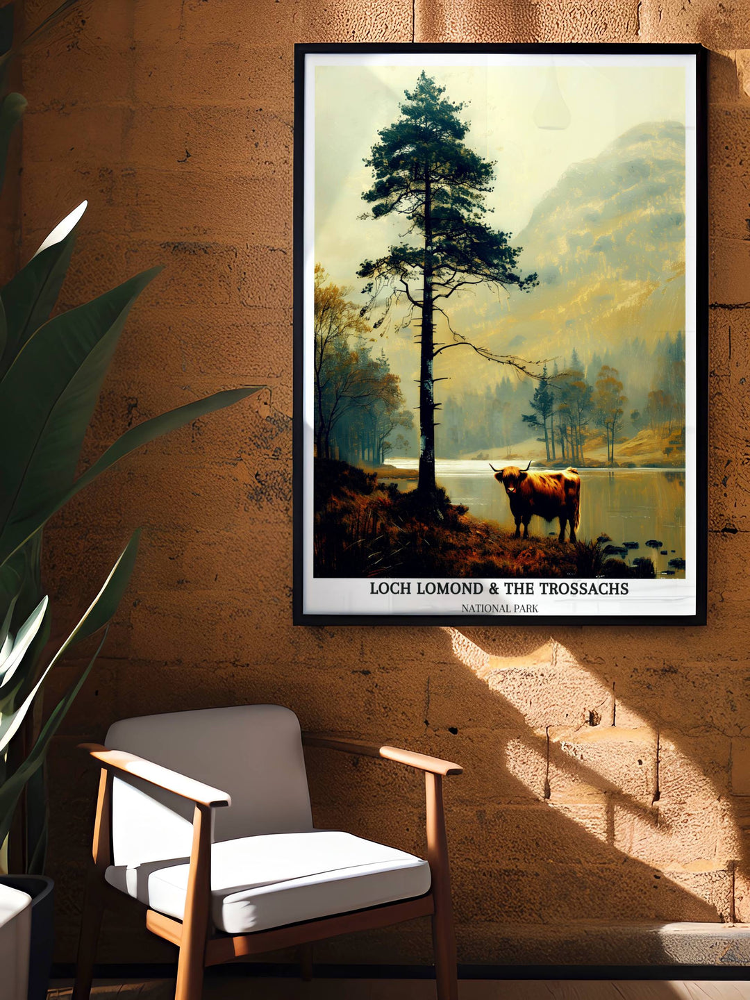 Affiche du parc national du Loch Lomond et des Trossachs - Highlands écossaises -Cairngorms - Loch Ness