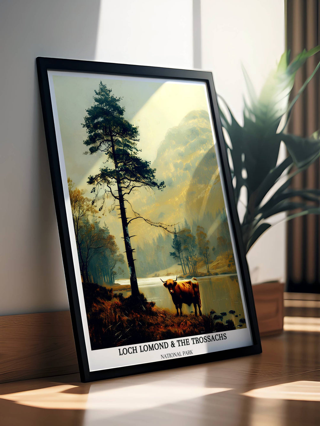 Affiche du parc national du Loch Lomond et des Trossachs - Highlands écossaises -Cairngorms - Loch Ness