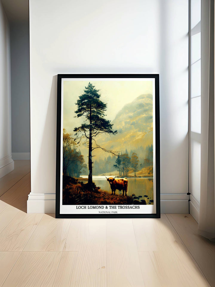 Affiche du parc national du Loch Lomond et des Trossachs - Highlands écossaises -Cairngorms - Loch Ness