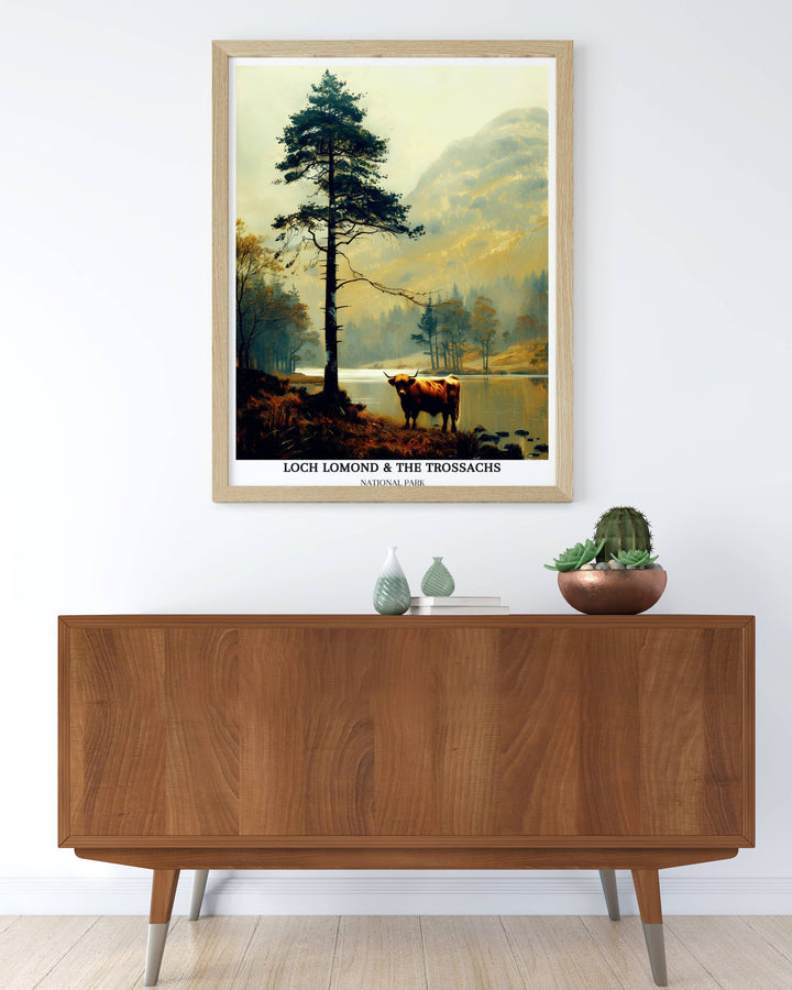 Loch Lomond &amp; The Trossachs Nationalpark Poster – Schottische Highlands – Cairngorms – Loch Ness