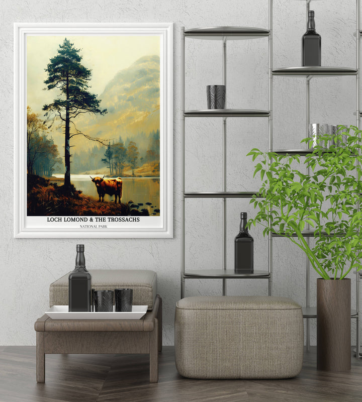 Loch Lomond &amp; The Trossachs Nationalpark Poster – Schottische Highlands – Cairngorms – Loch Ness