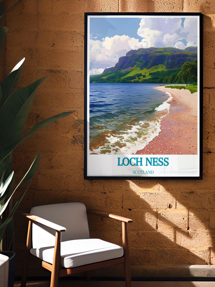 Framed artwork capturing the expansive beauty of the Scottish Highlands, ideal for enthusiasts of natural landscapes.