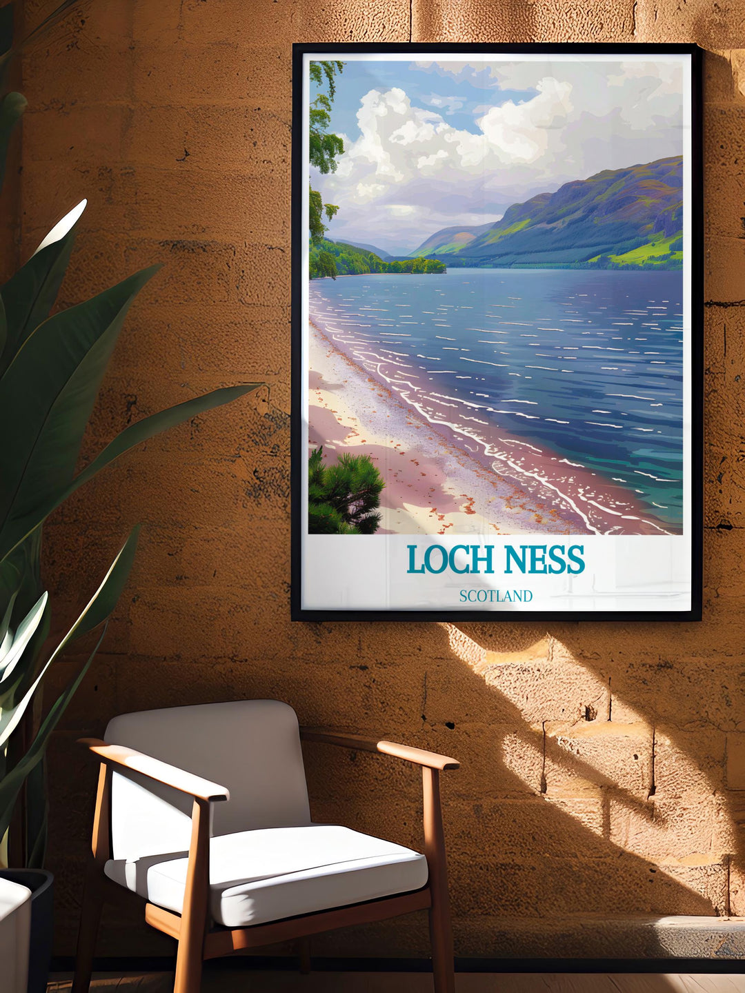 Detailed travel poster featuring iconic scenes from across Scotland, perfect for inspiring travel and exploration.