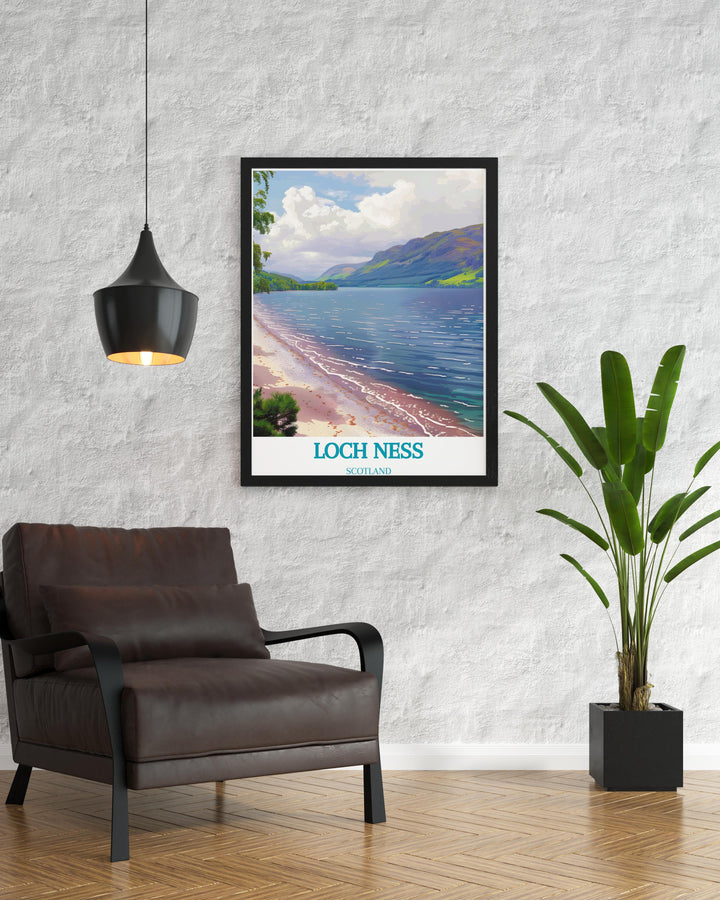 Vibrant canvas depicting the tranquil waters of Loch Lomond, perfect for those who appreciate serene water scenes.