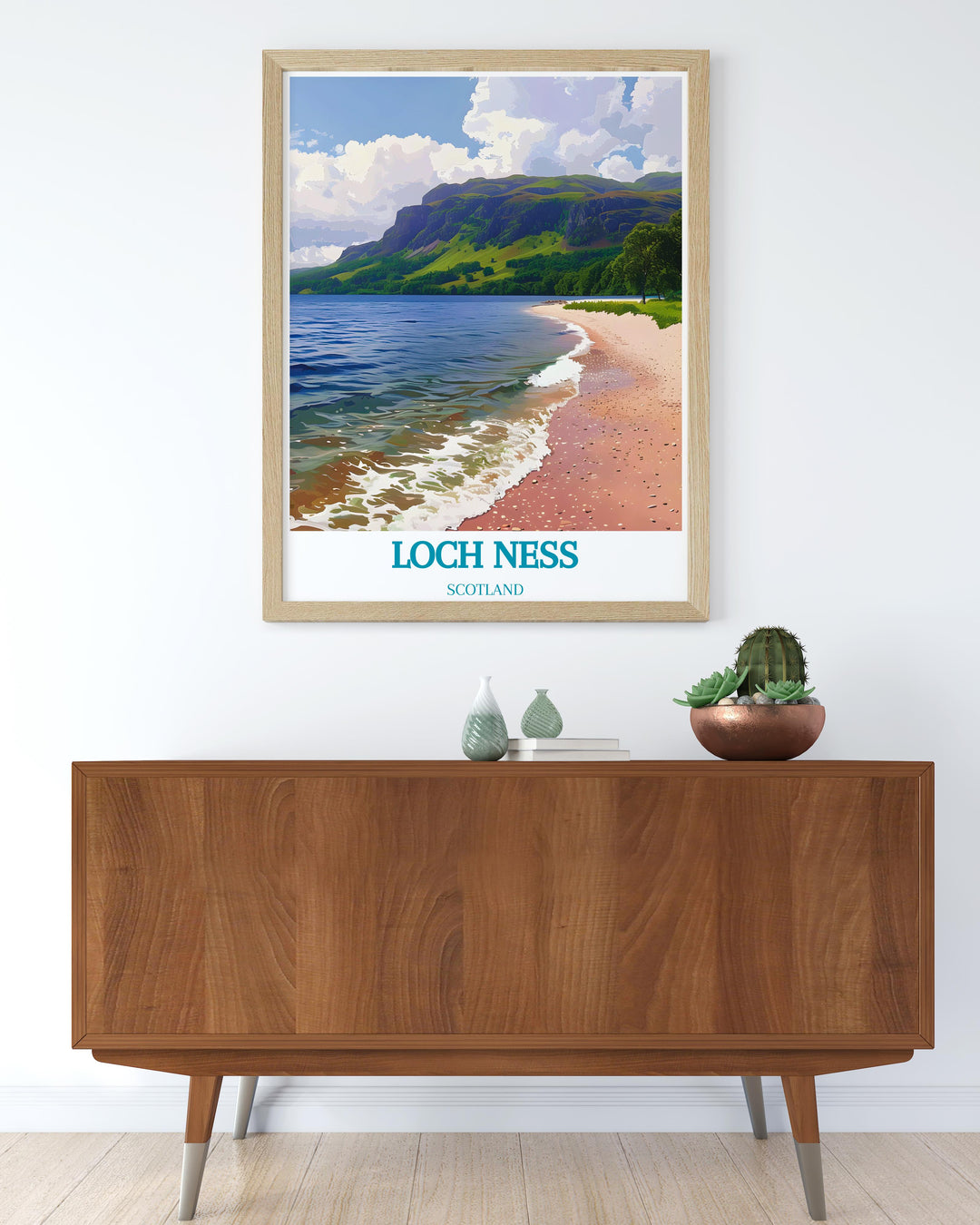 Vibrant framed art of Scotlands iconic landscapes, from Loch Ness to the rolling hills, perfect for nature lovers.