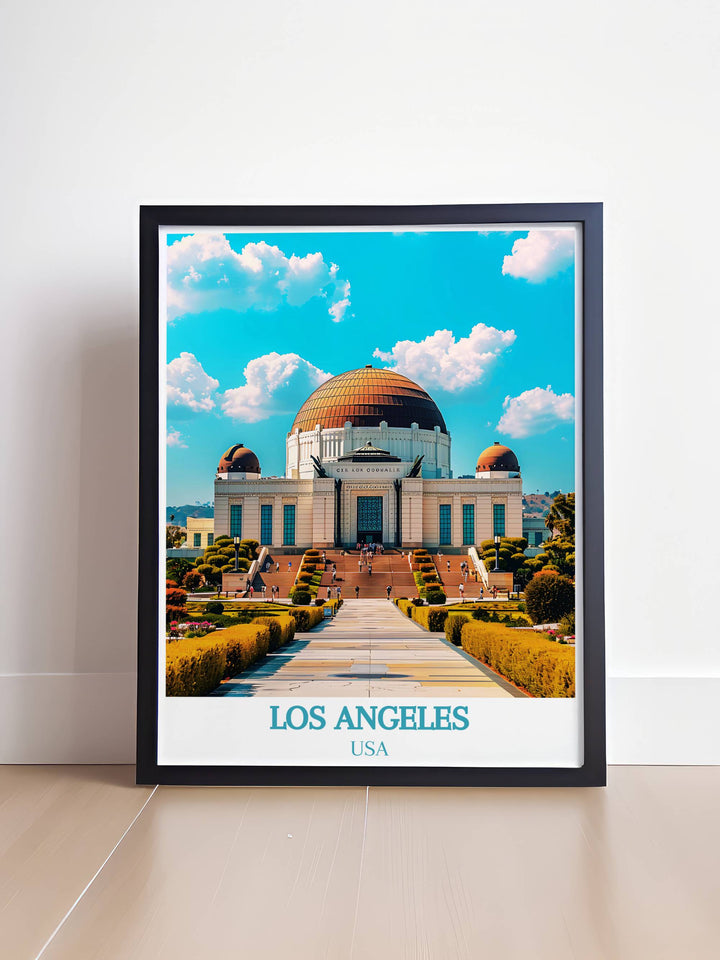 Home decor featuring the iconic Griffith Observatory, ideal for astronomy enthusiasts and LA lovers.
