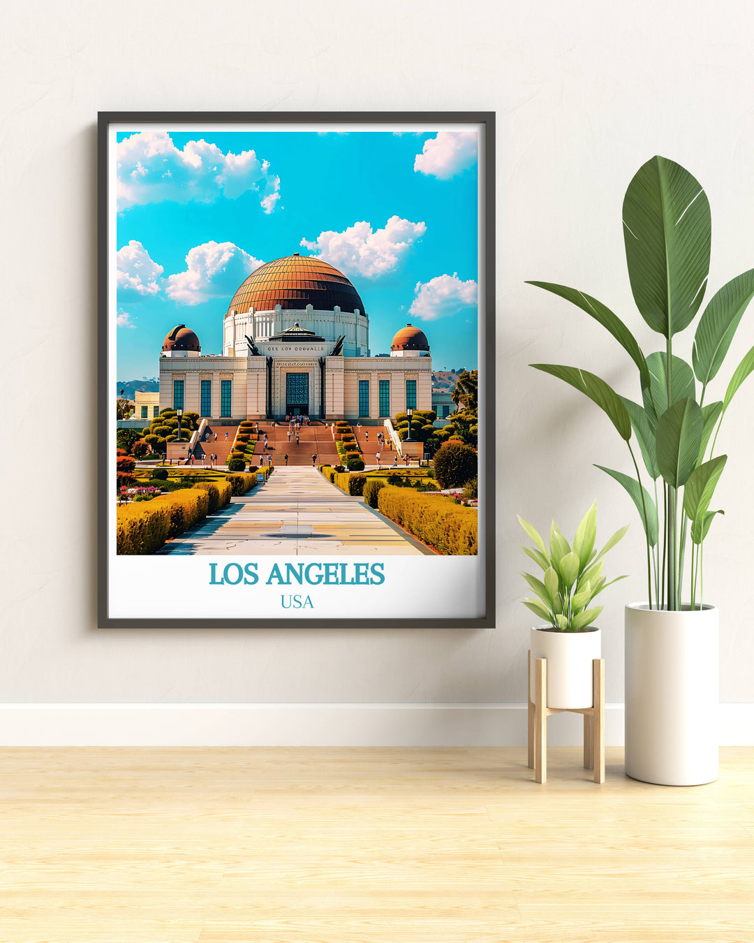 Vibrant canvas art capturing the essence of Los Angeles from the bustling streets to serene sunsets.